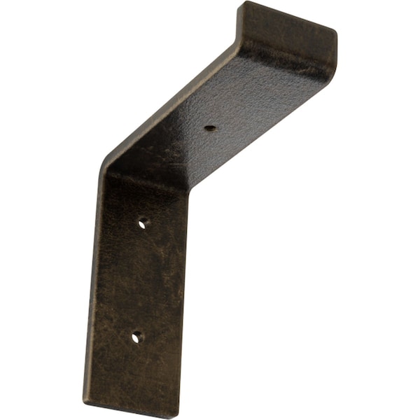 Ekena Millwork Steel Truss Shelf Bracket, Antiqued Pale Gold 2"W x 6"D x 6 1/4"H BKTM02X06X06TSAPG - main